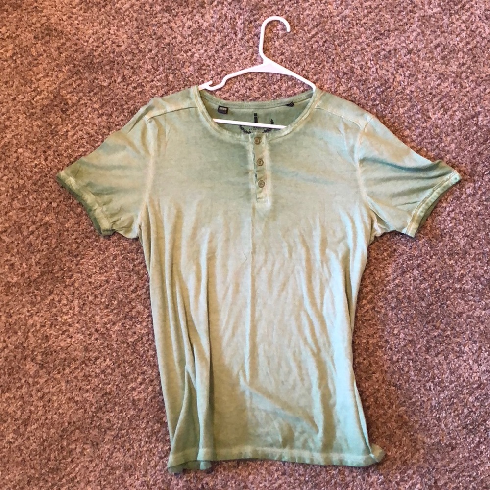 Ijeans green faded Henley T-Shirt